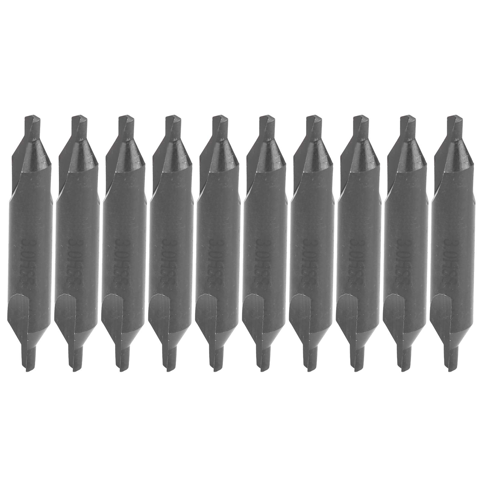 10 Pcs Center Drill Bits Set 3mm HSS Center Drill Lathe Mill Combined Centre Drill Countersink Tools for Lathe Metalworking