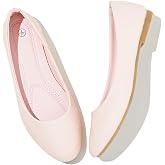 MEFOUND Women's Ballet Flats Shoes Dress Slip on Shoes | PU Leather Teacher Business Casual Loafers Non Slip Low Heel Dressy