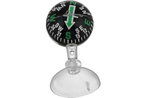 VINTORKY Car Compass Suction Cup Auto Dashboard Navigation for Boat Car Portable Direction Guide Ball for Camping Hiking
