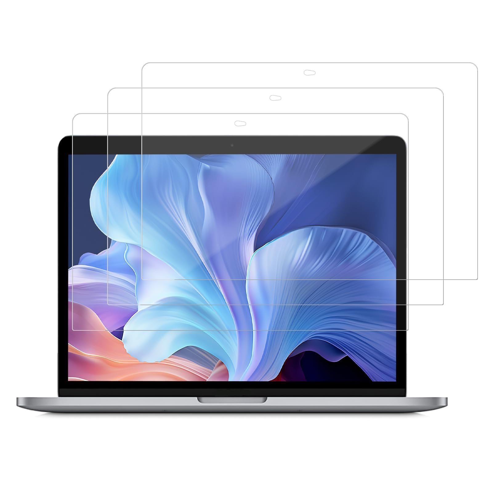 3er-Pack transparente Displayschutzfolien, Displayschutzfolie für 2018–2021 MacBook Air 13 Zoll M1 Chip A2337 A2179 A1932 2016–2022 MacBook Pro 13 Zoll M1 M2 Chip A2889 A2251 A2338 A2159 A1706 A1708