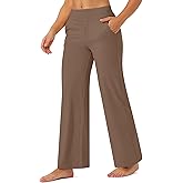 JOYCATCH Wide Leg Pants Women Stretch High Waist Comfy Yoga Pants for Dress Work Casual with Pockets