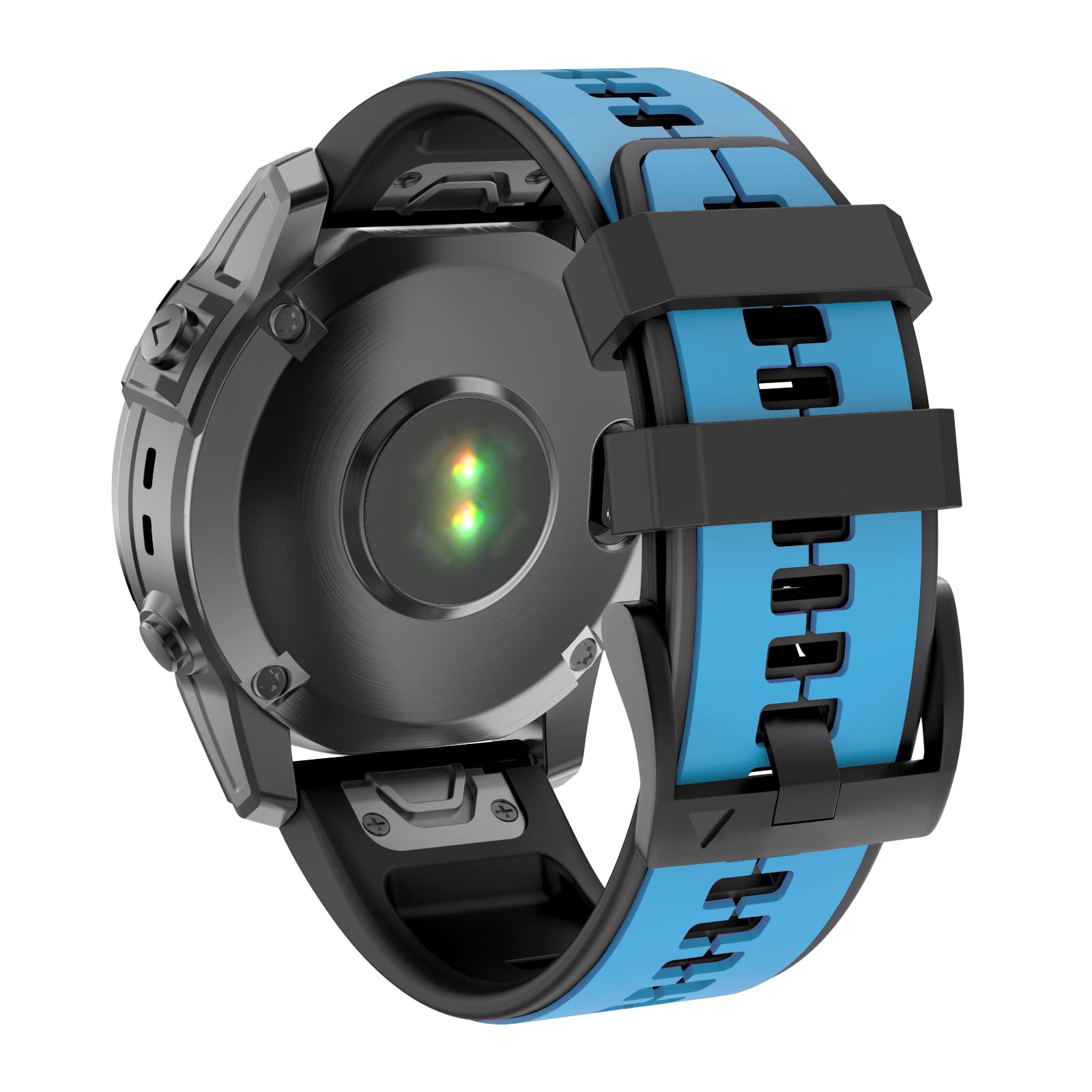 MYSNBKN Fenix 6X Strap 26mm Silicone bands for Fenix 8 51mm/Fenix 7X/Fenix 7X Pro/Fenix 6X/Fenix 6X Pro/Fenix 5X/Fenix 5X Plus/Fenix 3/Fenix 3 HR/Tactix/Descent MK1/D2 Delta PX/D2 Charlie