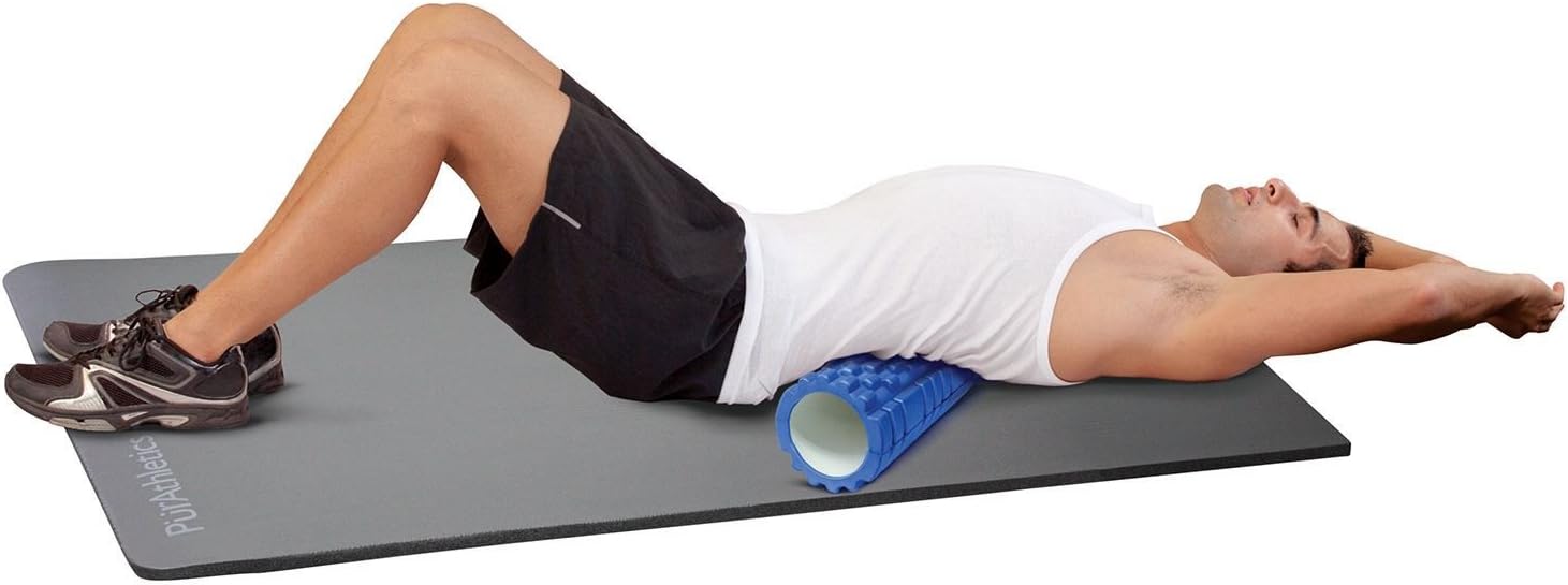 PürAthletics Textured Foam Roller 24 inch Blue, Foam Rollers Amazon Canada