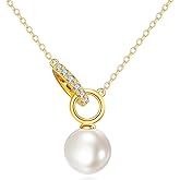 Gold Pearl Necklace 14k Gold and Pearl Chain Pendant necklace Single Pearl Jewelry Gifts for women
