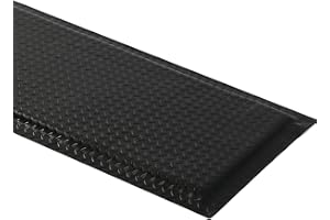 ISXACFF Industrial Anti Fatigue Mat, 2ft x 7ft Anti Fatigue Mat, 15/16" Thick Ergonomic Standing Floor Mat, Heavy Duty Diamon