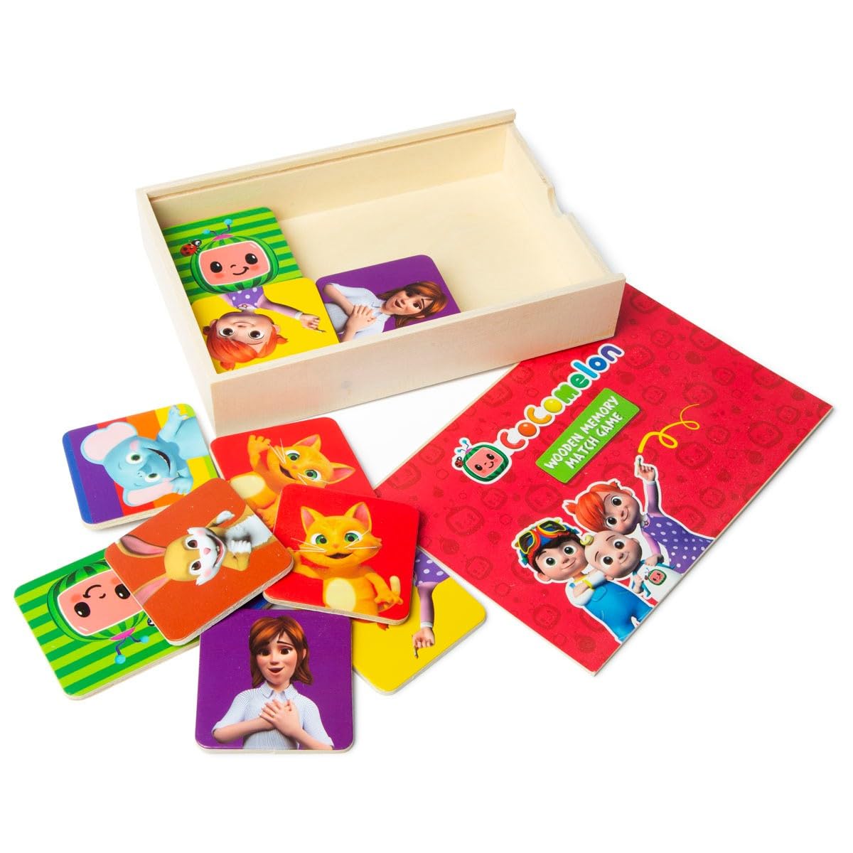 CoComelon Wooden Memory Card Game - Educational Toy for Children