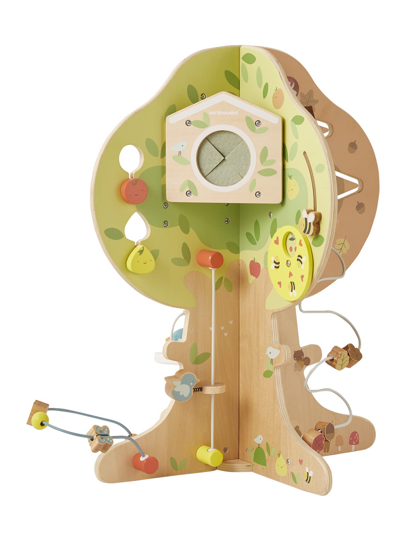 Vertbaudet Activity-Baum,4 Jahreszeiten, Holz FSC® Mehrfarbig