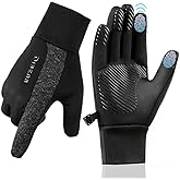 GXCROR Winter Gloves Women Men Ski Snow Gloves Liner Thermal Warm Fleece Touch Screen