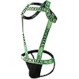 Mens Harness Sport Shoulder Strap with Jock Strap Fitness One-piecs Harness with Jockstrap Bodysuit