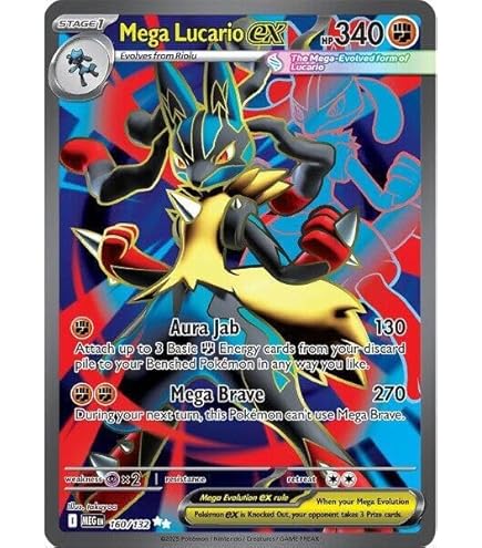 Amazon.com: Pokemon - Mega-Lucario-EX (55/111) - XY Furious Fists