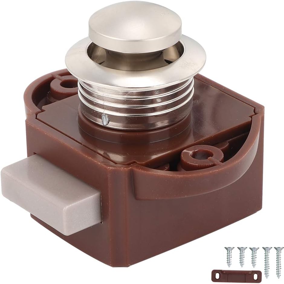 Boat Push Button Lock, Aluminum Alloy Keyless Push Button Catch