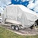 TANG Sunshades Depot 12 x 12 Feet Heavy Duty 10 Mil White Cover Tent Shelter Camping Tarpaulin Multi Purpose Waterproof Poly Tarp Cover Reinforced Rip-Stop with Grommets