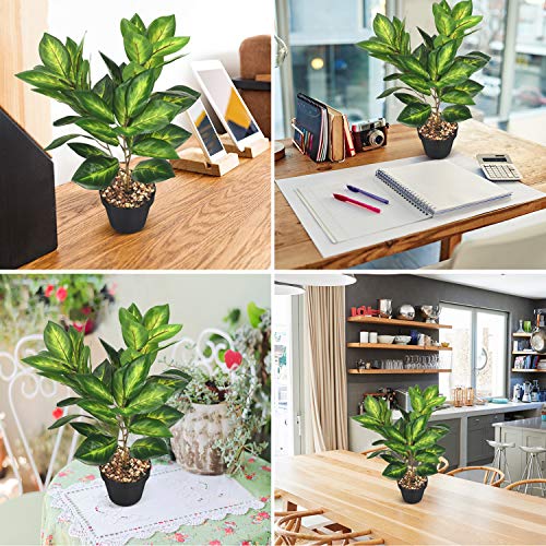 WOODWORD Artificial Potted Plants 18” Large Fake Plants for Home