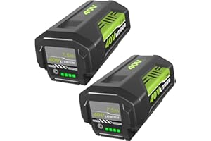 MUNIKIND 2Pack 40v 7500mAh Replacement for Ryobi 40V Battery 7.5Ah Compatible with Ryobi 40 Volt Battery Lithium OP4026A OP4040 OP40201 OP4050A OP4015 OP40261 OP4030 OP40401 OP4060 Power Tools (7.5Ah-Green)
