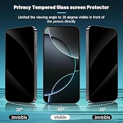 (2+2 Packs) For Google Pixel 9 Pro Privacy Screen