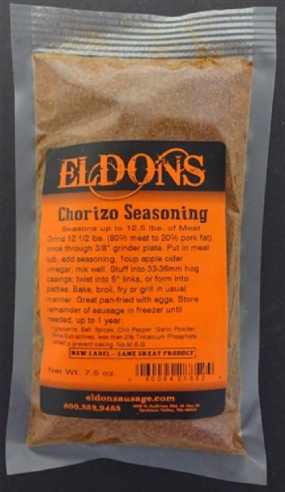 Chorizo Fresh Sausage Seasoning 7.5 Oz. Bag Seasons 12.5