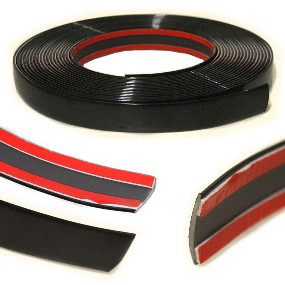 25mm x 5m Car Styling Moulding Strip Trim Self Adhesive Detail Edging Black Car Van Truck Pickup Boat