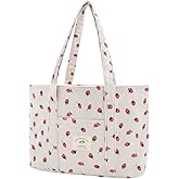 Stylish Corduroy Tote Bag for Women Large Zippered Shoulder Bag with Pockets Multipurpose Travel, Gym, Work & Beach Tote