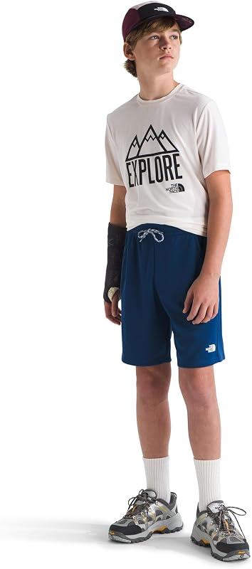 NF0A86U4D1R B Never Stop Short Shorts Unisex Estate Blue Taille XS