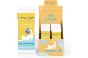 Petralyte Cat Hydration Electrolyte and Cat Joint Supplement | Hydration Support for Cats w/Glucosamine, Chondroitin, L-Glutamine, Taurine, Lysine & Prebiotics | for Chicken Lovers | 16 Packets