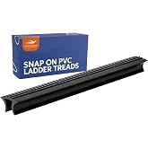 White Water - 1 Pack Snap-in PVC Boarding Ladder Tread | Non-Slip Marine Boarding Steps | Durable UV &amp; Saltwater Resistant Boat Ladder Inserts | Secure Footing for Boats, &amp; Docks | Easy Install (1)