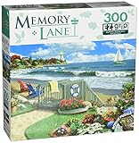 MasterPieces Memory Lane Coastal Getaway EZ Grip Jigsaw Puzzle, Art by Alan Giana, 300-Piece