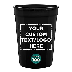 Custom Disposable Plastic Cups 12 oz. Set of