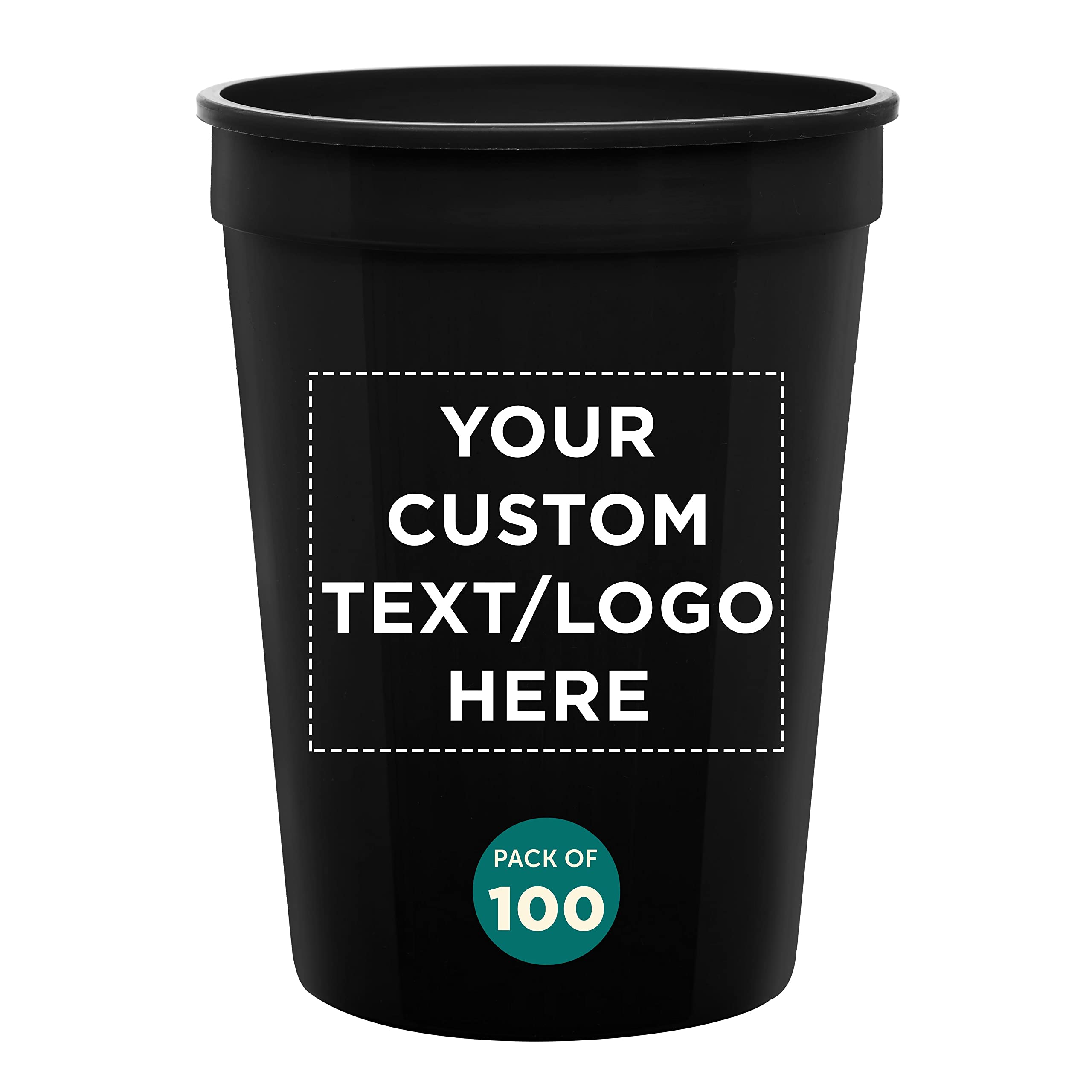 Custom Disposable Plastic Cups 12 oz. Set of