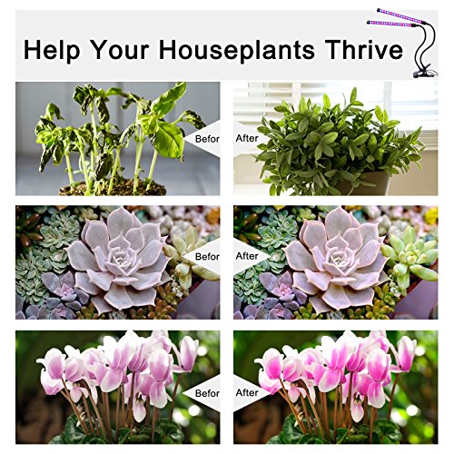 image for MIXC LED Grow Lamp Light, 18W USB Dimmable Indoor Plant Growing Light 