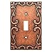 Franklin Brass W35070-CPS-C Classic Lace Single Switch Wall Plate/Switch Plate/Cover, Sponged Copper