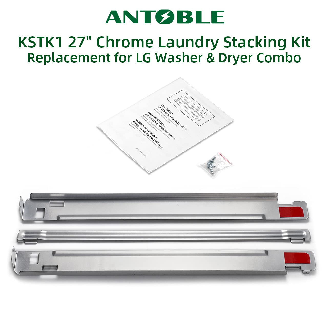 Mua KSTK1 27inch Laundry Stacking Kit for LG Washer & Dryer, Chrome