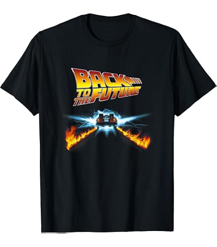 Amazon.com: Back to the Future Delorean 80's Style Neon Graphic T
