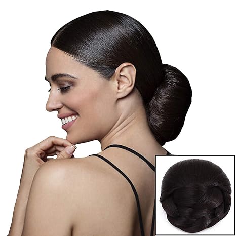 Amazon Com Classic Neat Buns Hair Piece Clip On Top Knot Chignon
