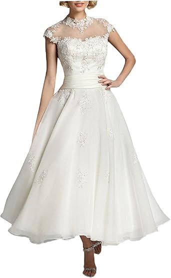 high neck bridal gowns