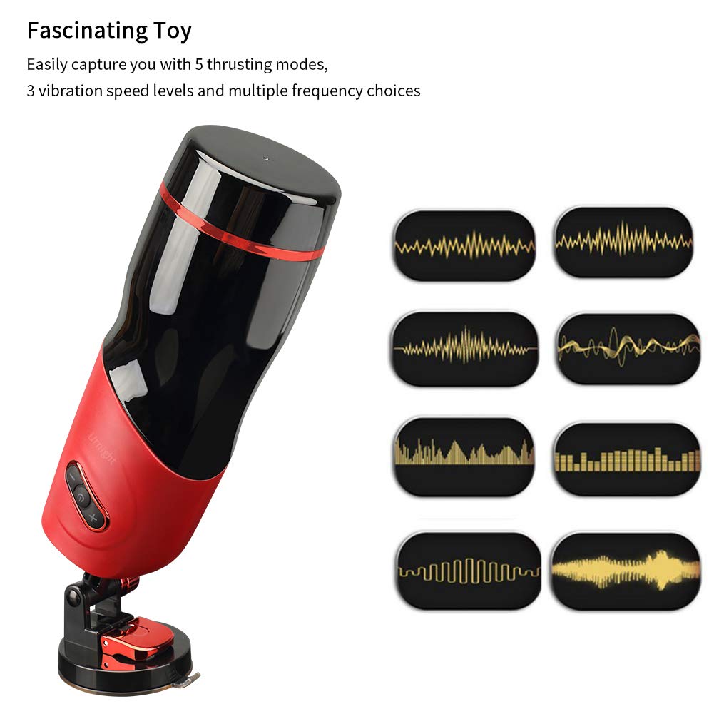 Aorgasms Automatisches Massagegerät mit Teleskop- und Dreh Funktion,5 Vibrationsfrequenzen,Eingebauter Smart Chip,USB aufladen，Wasserdicht