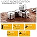 Amerzam Set of 8 Stainless Steel Whiskey Stones with Tongs,Wine,Beer,juice,Drinks