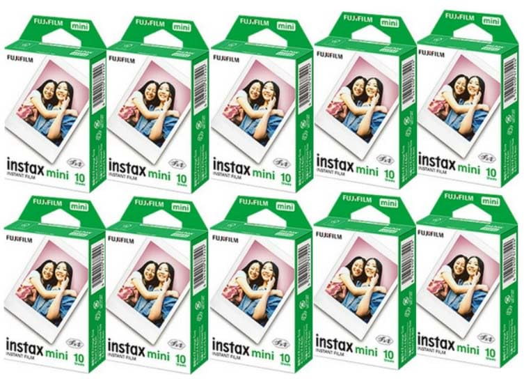 富士フイルム チェキ インスタントカラーフィルム instax mini 1パック×10（100枚分）商品画像