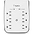 Belkin SurgePlus 6-Outlet Wall Mount Surge Protector with Dual USB Ports (2.1 AMP / 10 Watt), BSV602tt