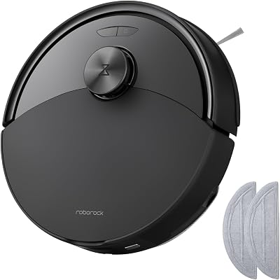 Q10 S5 Set Robot Aspirateur Laveur 10000Pa, Double Anti-emmêlement