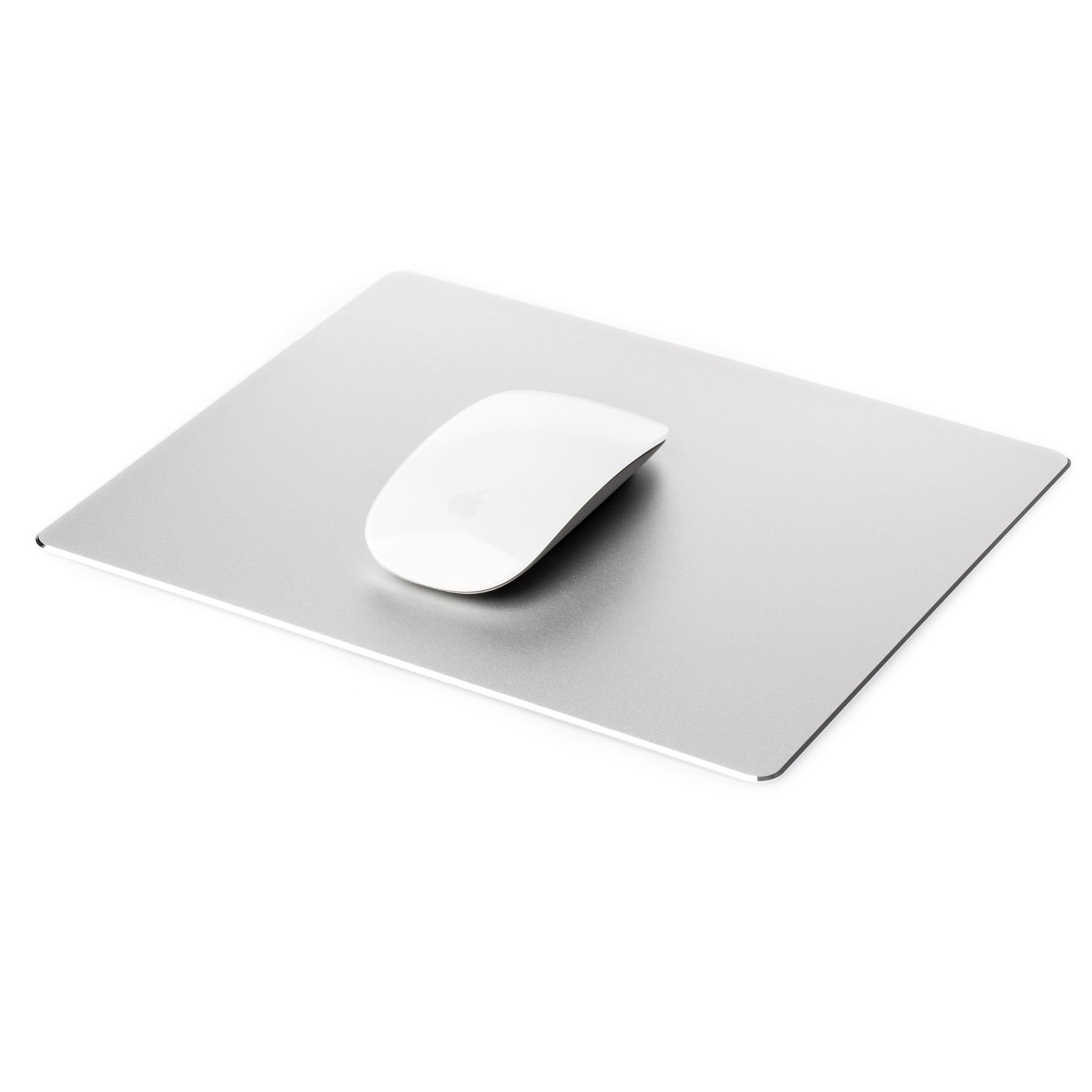 Desire2 Gaming Mouse Pad Mat with Non slip Rubber For Desk - Base & Frosted Surface For Apple Macbook, Imac, Computer and Laptops - Aluminium Silver
