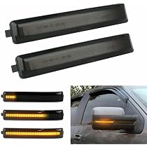AUTOXBERT Amber LED Side Mirror Turn Signal Light For Ford F150 2004-2014 | Smoked Lens, Sequential Flow, Plug & Play - View #5