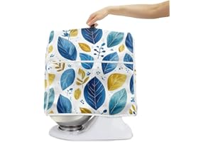 BVBOX Dust Cover Compatible with Stand Mixer, Cloth Cover with Pockets for Stand Mixer and Extra Accessories (Blue, L(for 8.5-9.5 qt Mixer))
