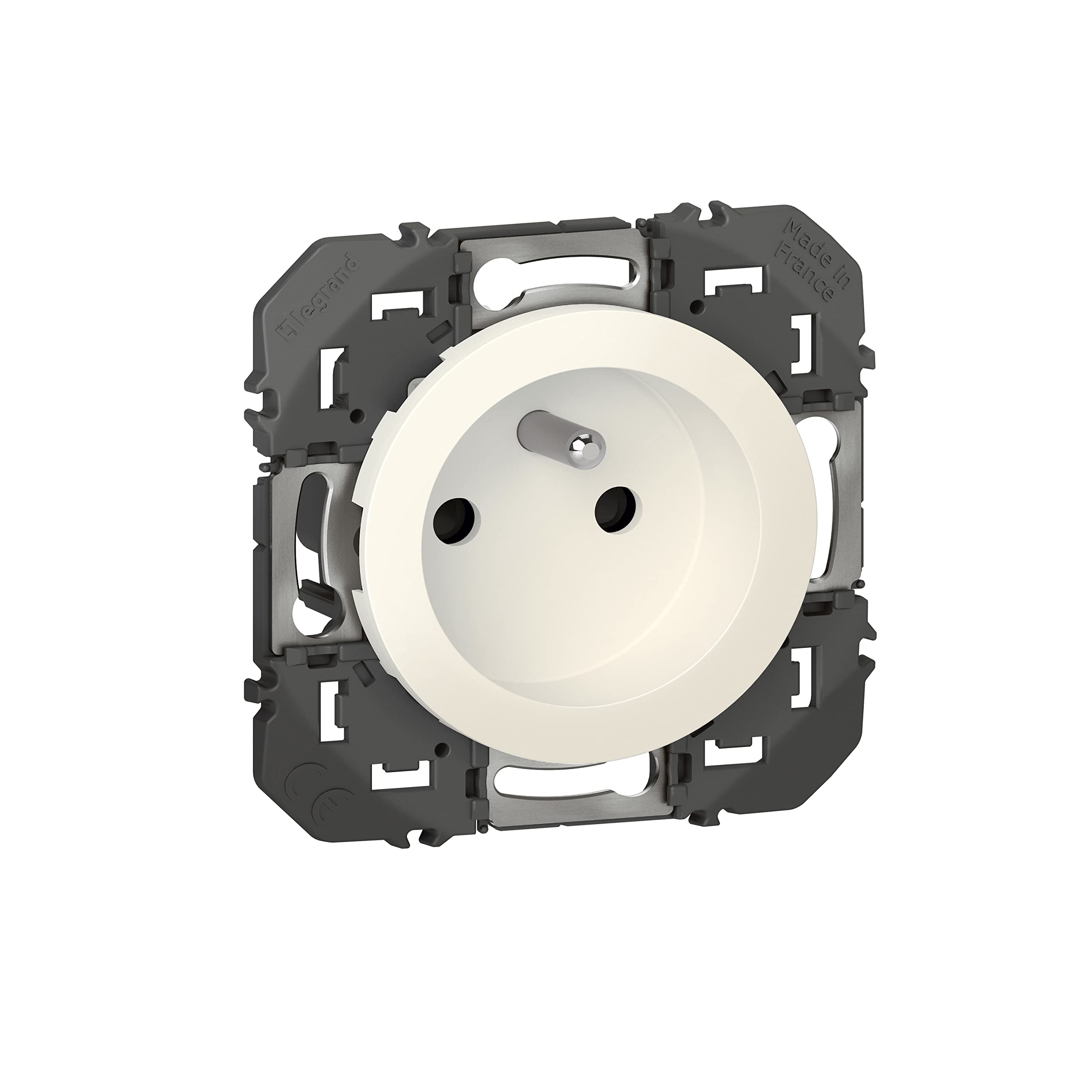 Legrand LEG95216 2P+T BLC Compo Dooxie Socket with Earth White Composable