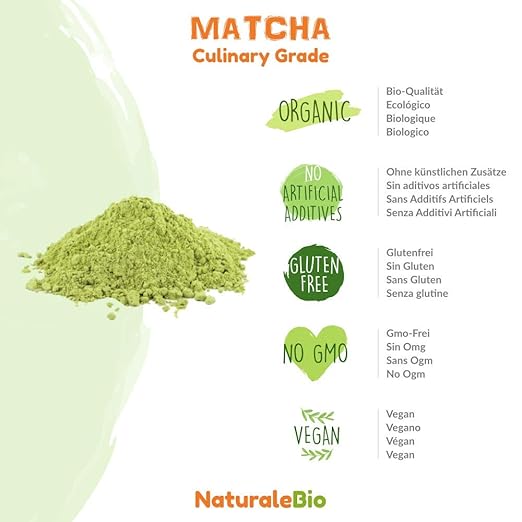 Té Verde Matcha Orgánico Japonés En Polvo [ Grado Culinario ] 200 ...
