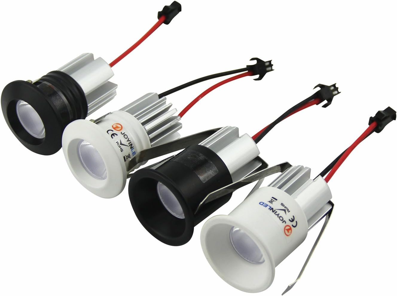 Pack of 10 3W Mini Led Recessed Ceiling Spot Light Black Kit for Cree ...