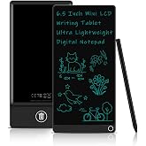 6.5 Inch LCD Writing Tablet Portable Mini Digital Notepad Electronic Board | Reusable Drawing Board Ultra-Slim Lightweight Fine Lines Erasable Digital Scratchpad for Home Office Meeting Memo