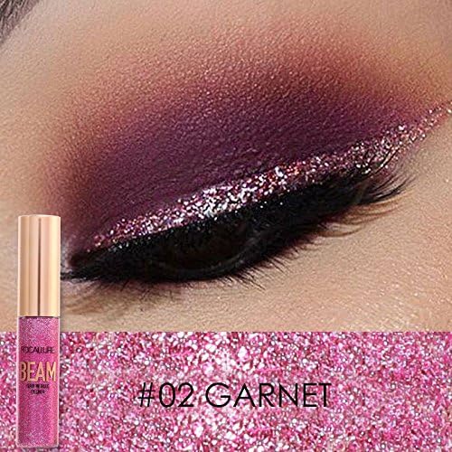 FOCALLURE Makeup Glitter Eyeliner Eyeshadow For Easy to Wear Waterproof Liquid Eyeliner Beauty Eye Liner Garnet