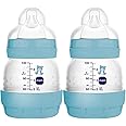 MAM Easy Start Anti-Colic Baby Bottle, Extra Slow Flow, Breastfeeding-Like Silicone Nipple Bottle, Reduces Colic, Gas, & Reflux, Easy-to-Clean, BPA-Free, Vented Baby Bottles for Newborns, 0-3 Months
