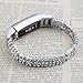 for Alta HR & Alta Bands TenYun Replacement Luxury Color Crystal Embellishment Bling Man & Woman Stainless Steel Metal Band Strap/Bangle for Fitbit Alta HR & Alta (White Crystal-Silver)