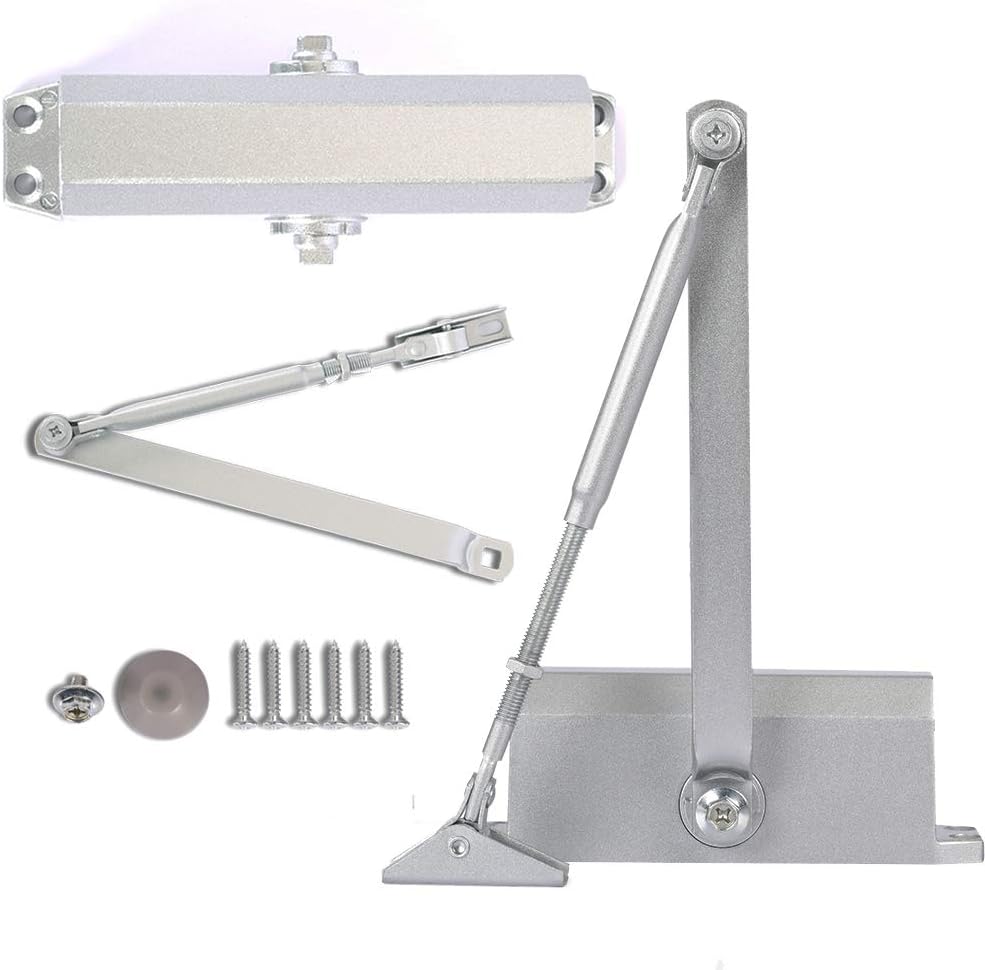 Door Closer Automatic Adjustable Mechanism Grade 3 Aluminum Alloy Hydraulic Door-Closer (1)